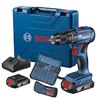 Taladro Percutor 1/2" Brushless GSB 185-LI + Accesorios x 23 Pz Bosch